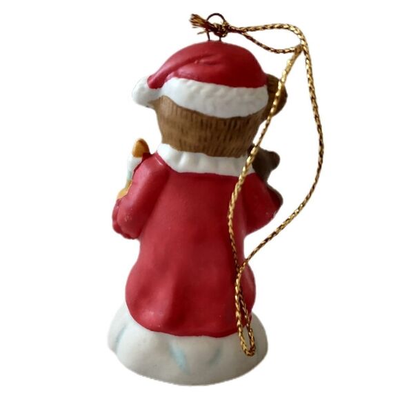 Vintage CVS Traditions Ceramic Ornament Teddy Bear Christmas 1997 Xmas Holiday - Picture 5 of 12